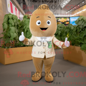 Tan Radish-maskotdraktfigur...