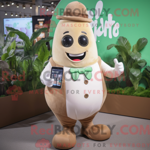 Tan Radish-maskotdraktfigur...