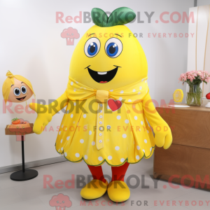 Yellow Strawberry mascot...