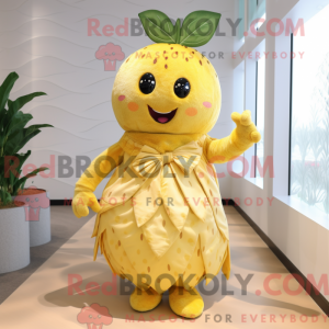 Yellow Strawberry mascot...