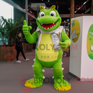 Lime Green Crocodile...