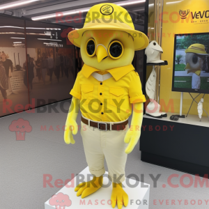 Citrongul ugle maskot...