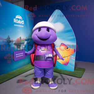 Purple Ray Maskottchen...