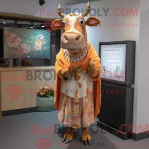 Peach Guernsey Cow...