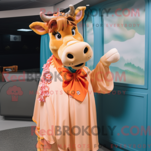 Peach Guernsey Cow...