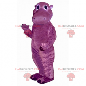 Little purple hippopotamus mascot - Redbrokoly.com