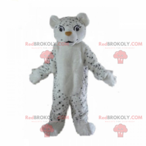 Piccola mascotte leopardo bianco e nero - Redbrokoly.com