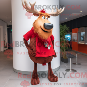Red Irish Elk maskot...