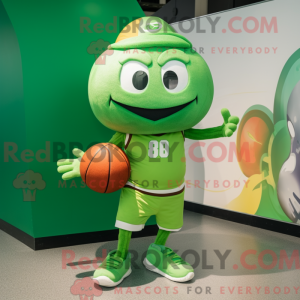 Groene basketbalbal...