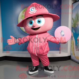 Pink Plate Spinner maskot...