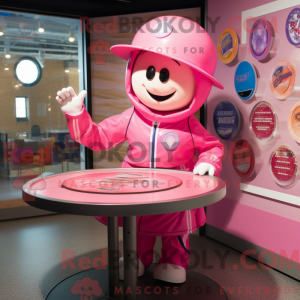 Maskotdraktfigurat Pink...