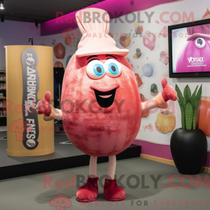 Pink Onion-maskotdraktfigur...