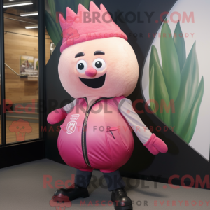 Roze ui mascottekostuum...