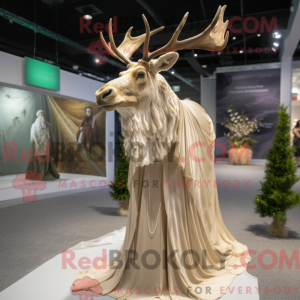 Tan Irish Elk mascot...