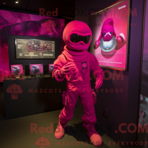 Disfraz de mascota Magenta...