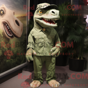Olive T Rex mascot costume...