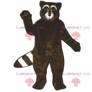 Black raccoon mascot - Redbrokoly.com