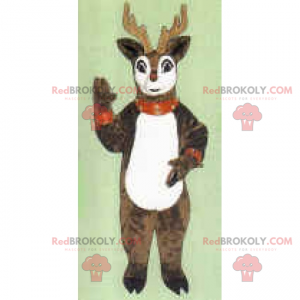 Mascotte della renna di Natale - Redbrokoly.com