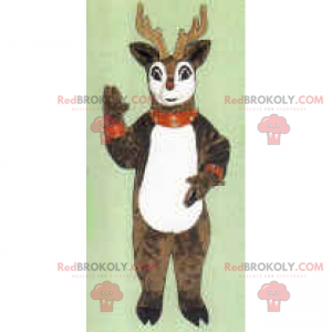 Weihnachts-Rentier-Maskottchen - Redbrokoly.com