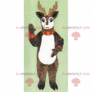 Mascote de renas de natal - Redbrokoly.com