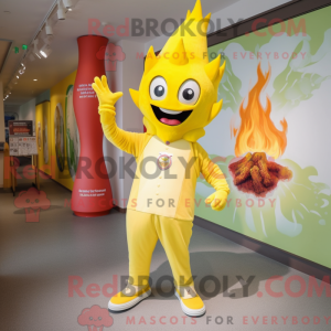 Citrongul Fire Eater maskot...
