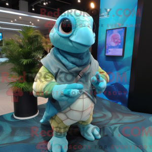 Turquoise zeeschildpad...