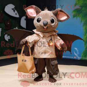 Brown Fruit Bat mascot...