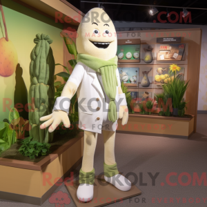 Cream Asparges maskot...
