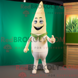 Cream Asparges maskot...
