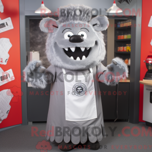 Gray Bbq Ribs mascot...