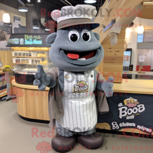 Gray Bbq Ribs mascot...