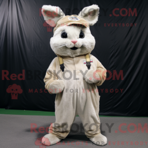 Beige Chinchilla maskot...