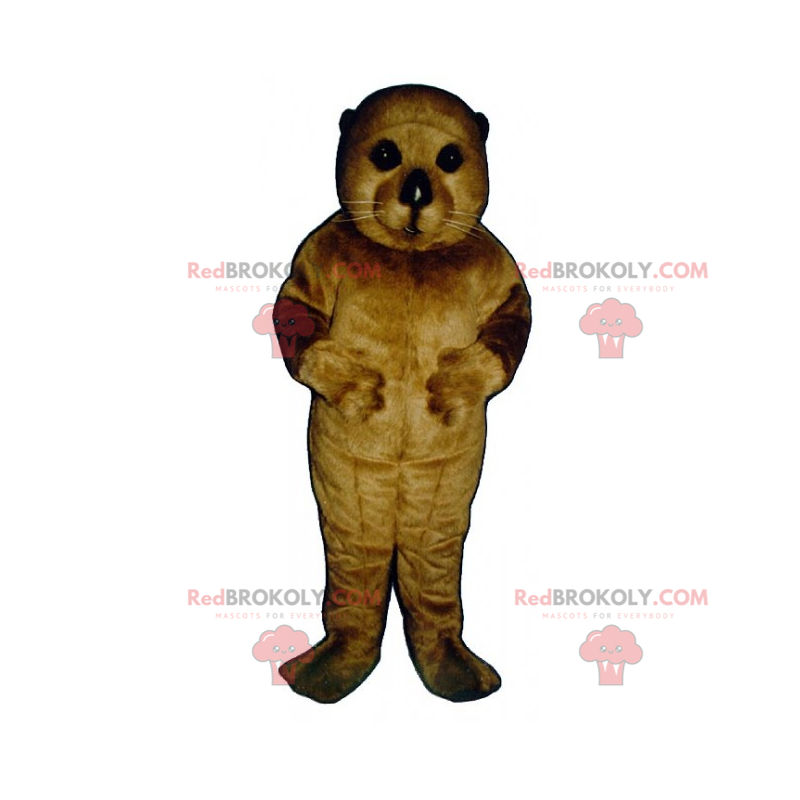 Brown rodent mascot - Redbrokoly.com