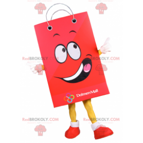 Mascote da sacola de compras sorrindo - Redbrokoly.com