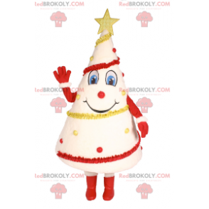 White christmas tree mascot - Redbrokoly.com