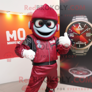 Maskotdraktfigura Maroon...