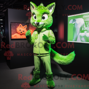 Máscara Lime Green Fox com...