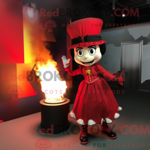 Disfraz de mascota Red Fire...
