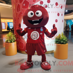 Maroon Handball Ball mascot...
