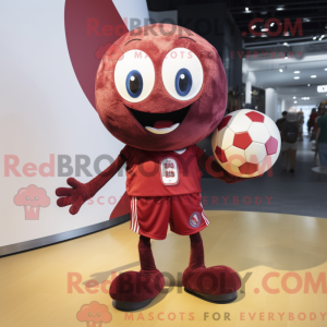 Maroon Handball Ball mascot...