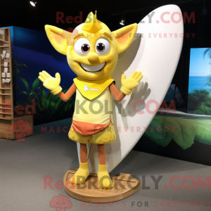 Yellow Tooth Fairy mascot...