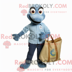 Postava maskota modrého...