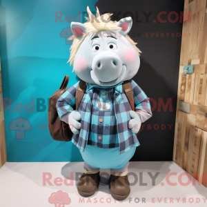 Costume de mascotte de Cyan...