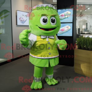Personaggio mascotte lime...