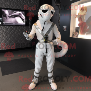 White Python mascot costume...