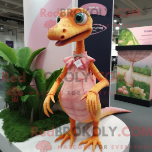 Peach Coelophysis maskot...