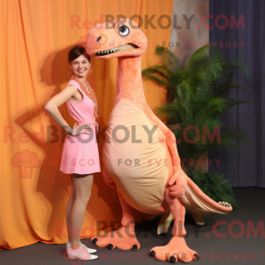 Peach Coelophysis maskot...