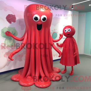 Red Jellyfish mascot...