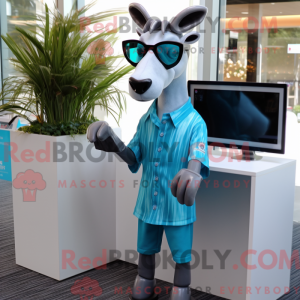 Personnage mascotte Cyan...