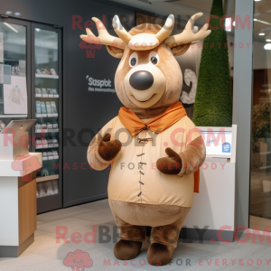Tan Elk mascottekostuum...